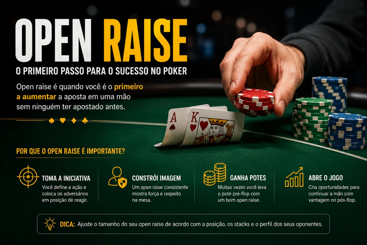 O Que é Open Raise no Poker? Guia Pré-Flop