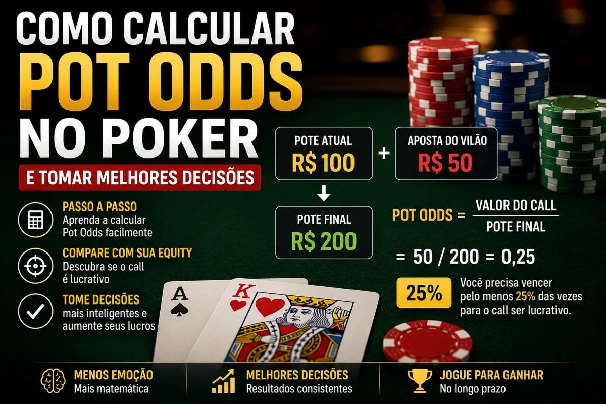 Como Calcular Pot Odds no Poker e Tomar Melhores Decisões