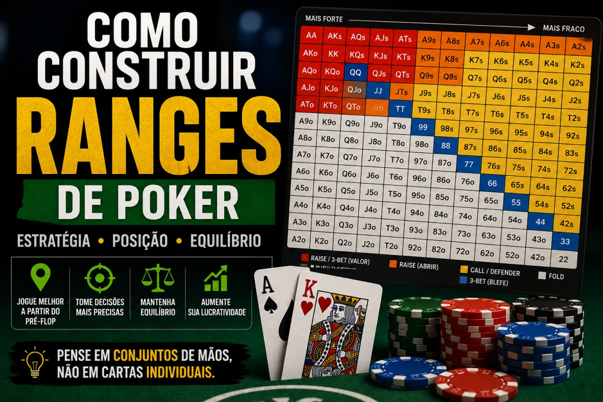 Como Montar Ranges de Poker e Jogar Como um Regular