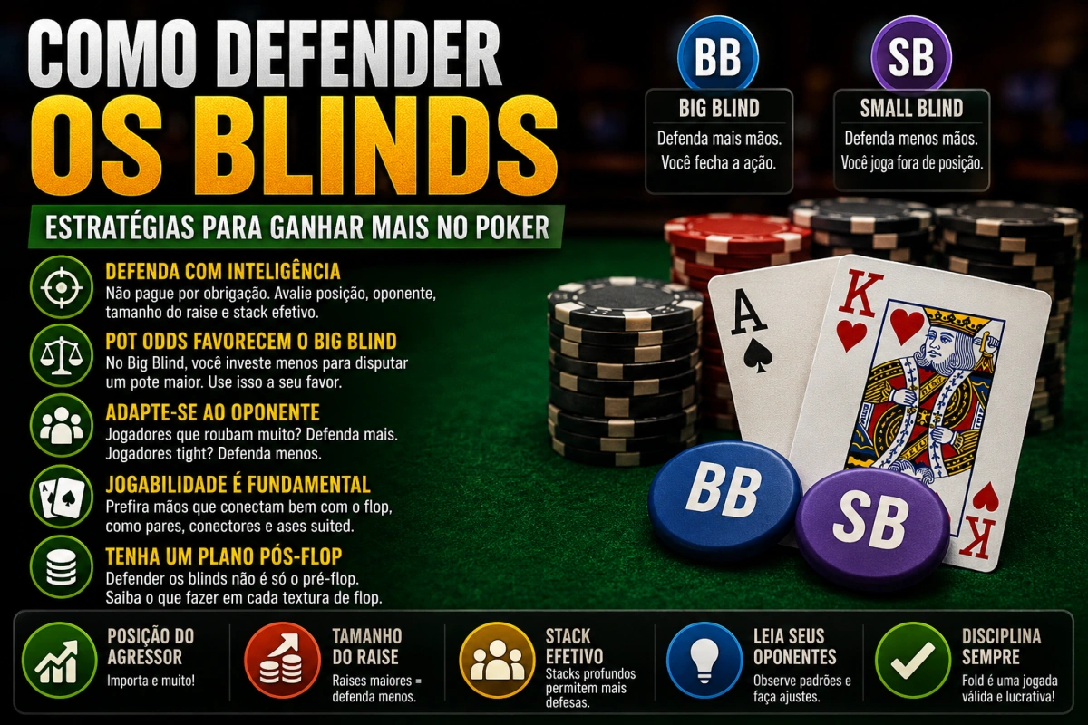 Como Defender os Blinds e Lucrar Mais no Poker